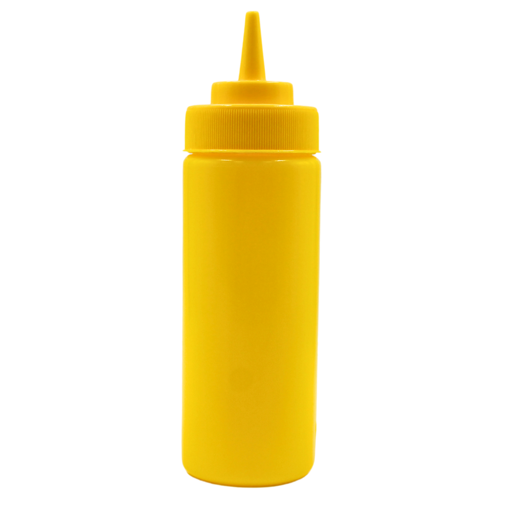 Bote  Recipiente P Aderezo Amarillo 12 Oz@