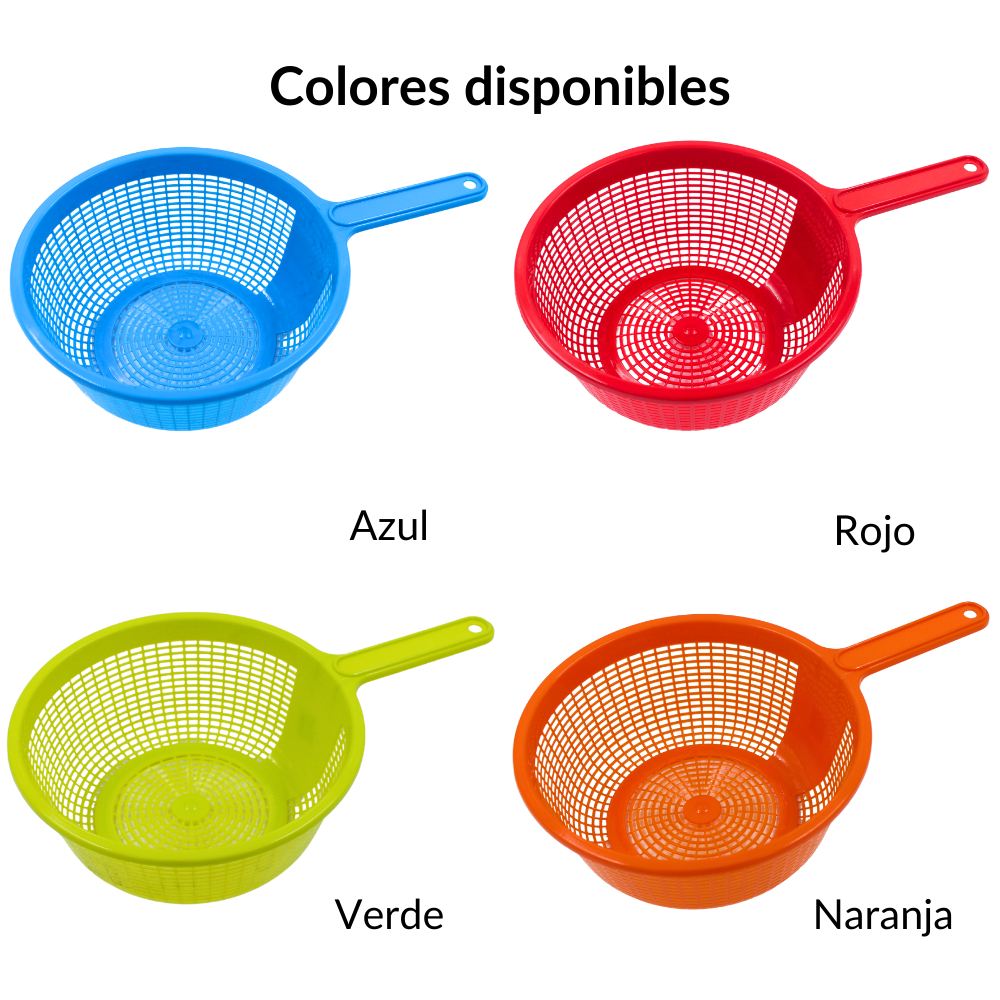 Colador de plastico19Cm Colores (20)