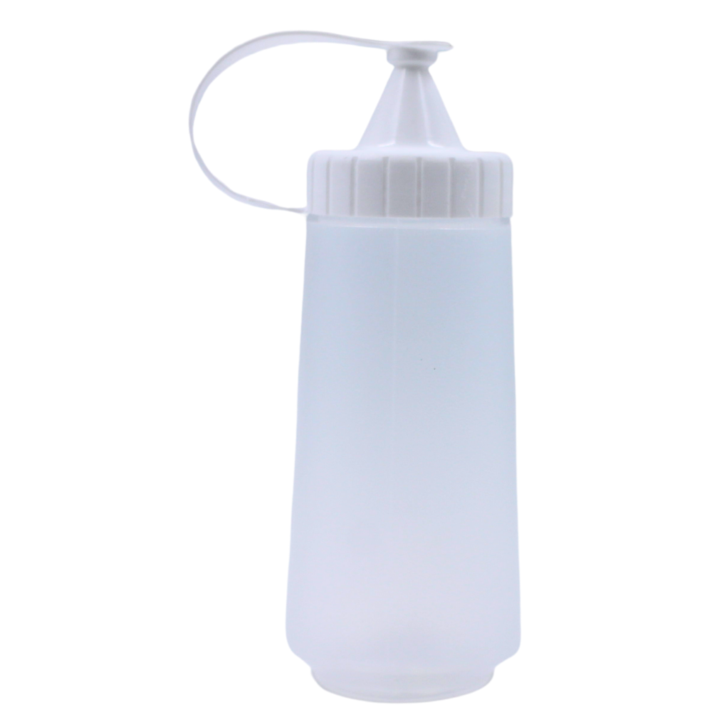 Salsero 300 Ml Tapa Blanca De Plastico Kitchen Pro Mod. Pt-0043