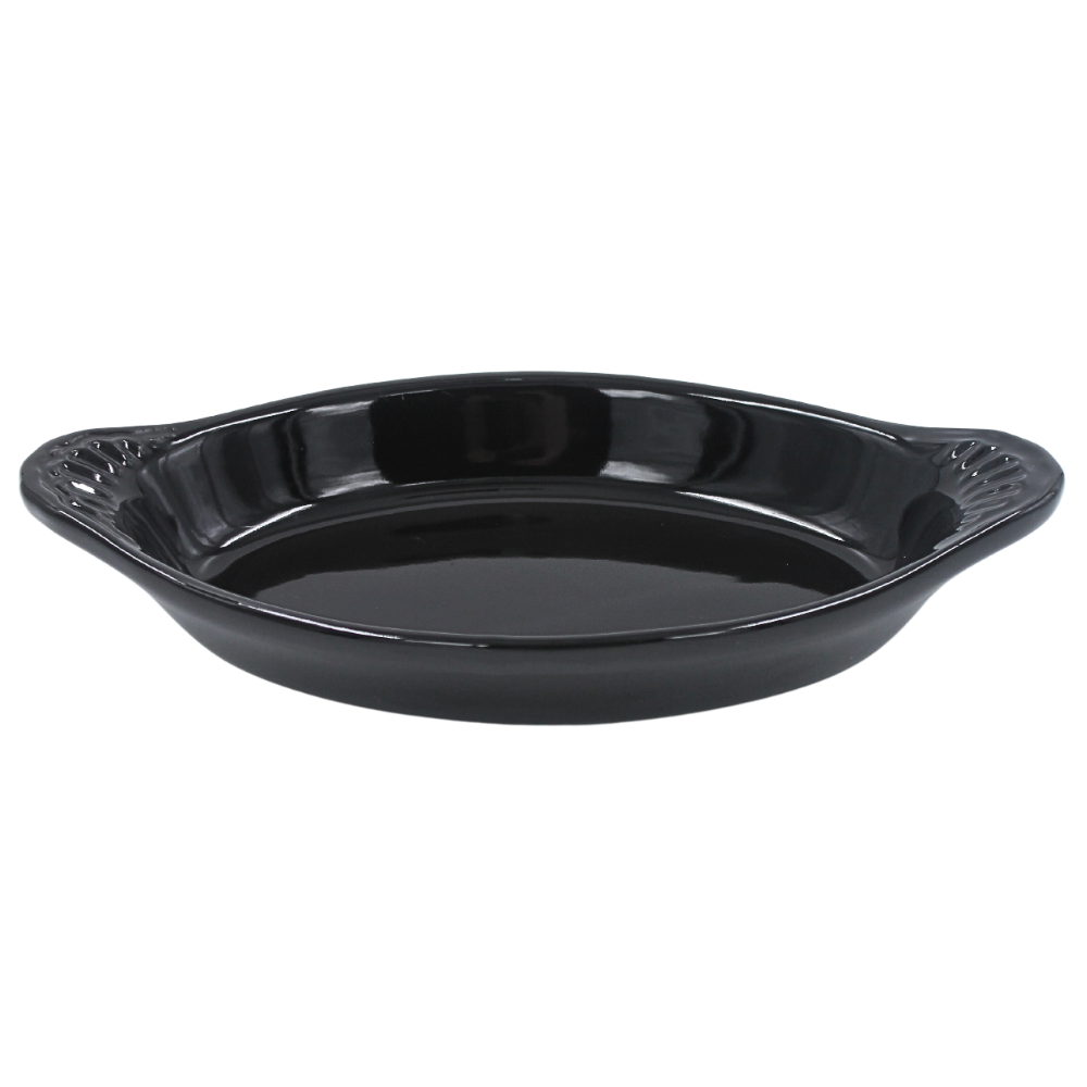 Plato Gales con relieve Negro brillante 12 onzas Rarebit