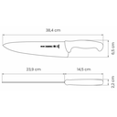 Cuchillo profesional para Chef 10 pulgadas verde Tramontina