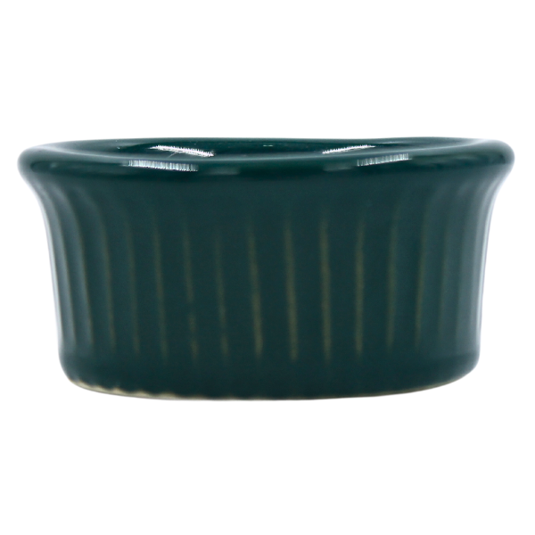 Ramekin Estriado 2 oz Verde Cazador