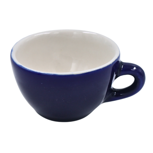 Taza Barista Espresso 3 oz Azul Cobalto/Blanco