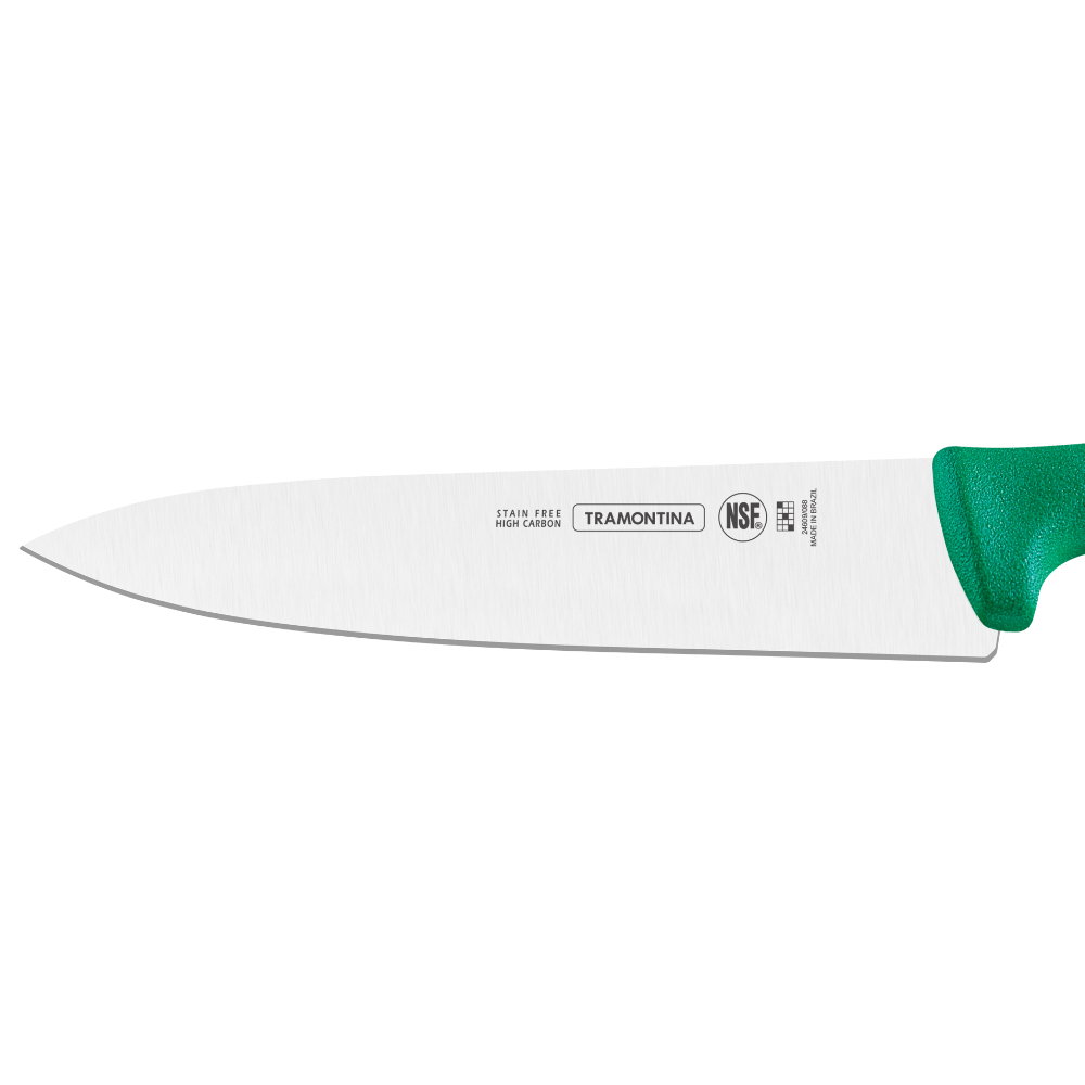 Cuchillo profesional para Chef 12 pulgadas verde Tramontina