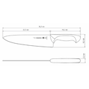 Cuchillo para chef 10 pulgadas blanco Tramontina Premium