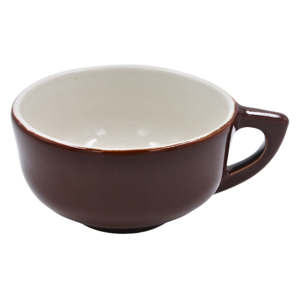 Taza Sopera Jumbo 14 oz Café Chocolate/Blanco