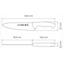 Cuchillo profesional para Chef 8 pulgadas rojo Tramontina