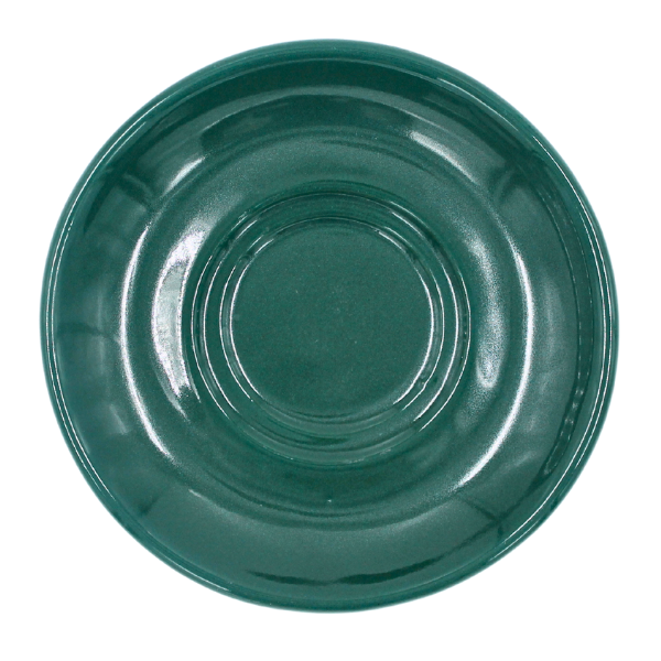 Plato Para Taza Capuchino Apilable De 5 Pul. 13 Cm Verde Esmeralda