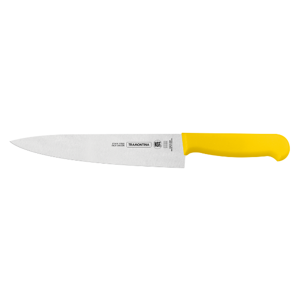 Cuchillo Para Carne 8 Pulgadas Amarillo Tramontina