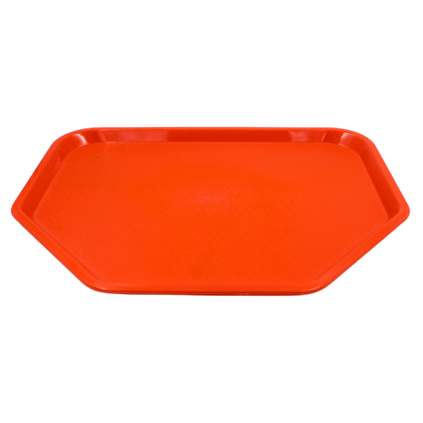 Charola Trapezoidal Naranja De Plastico@