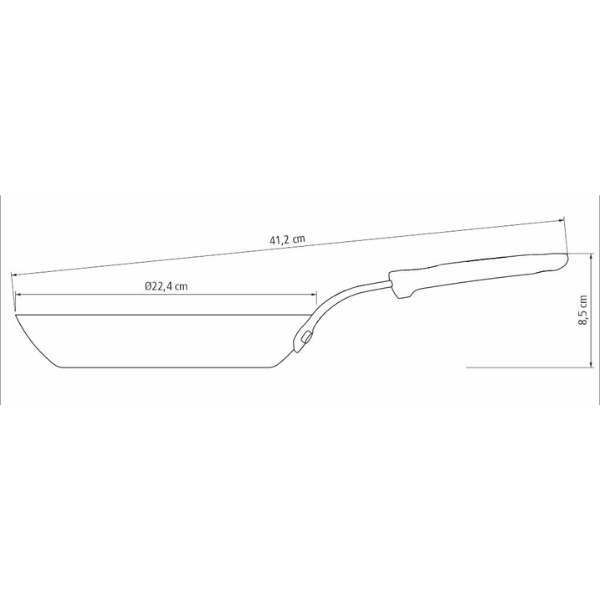 Sartén Tramontina Profesional de Hierro 22 cm