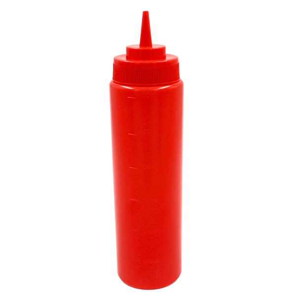   Recipiente Para Aderezo Rojo 24 Oz@