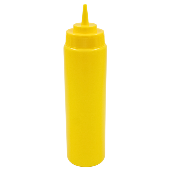   Recipiente Para Aderezo Amarillo 24 Oz@