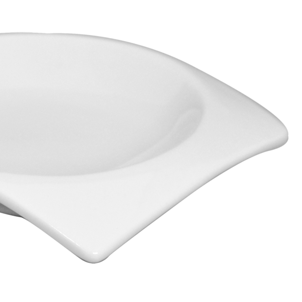 Plato para tapas lado recto 9.5 cm Ranieri porcelana