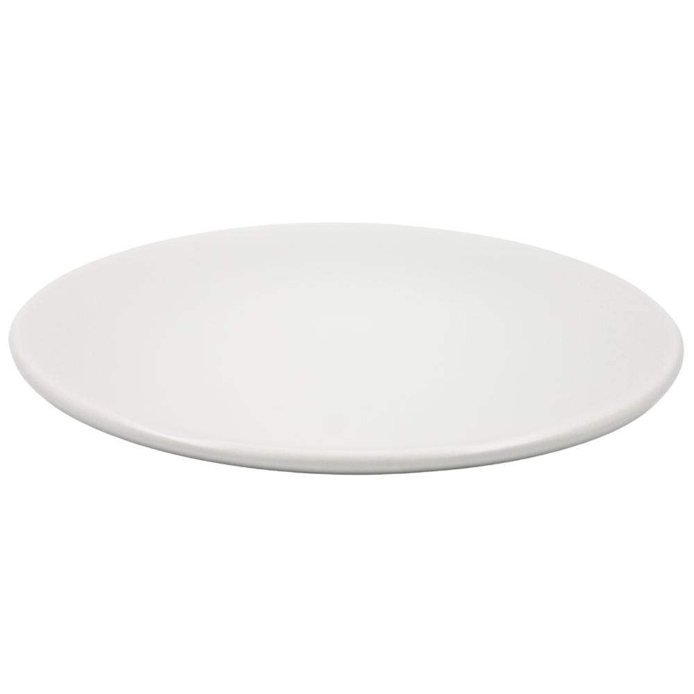 Plato trinche 19 cm Chena sin relieve blanco mate Anfora