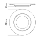 Plato postre Rústico Verde 21 cm Tramontina