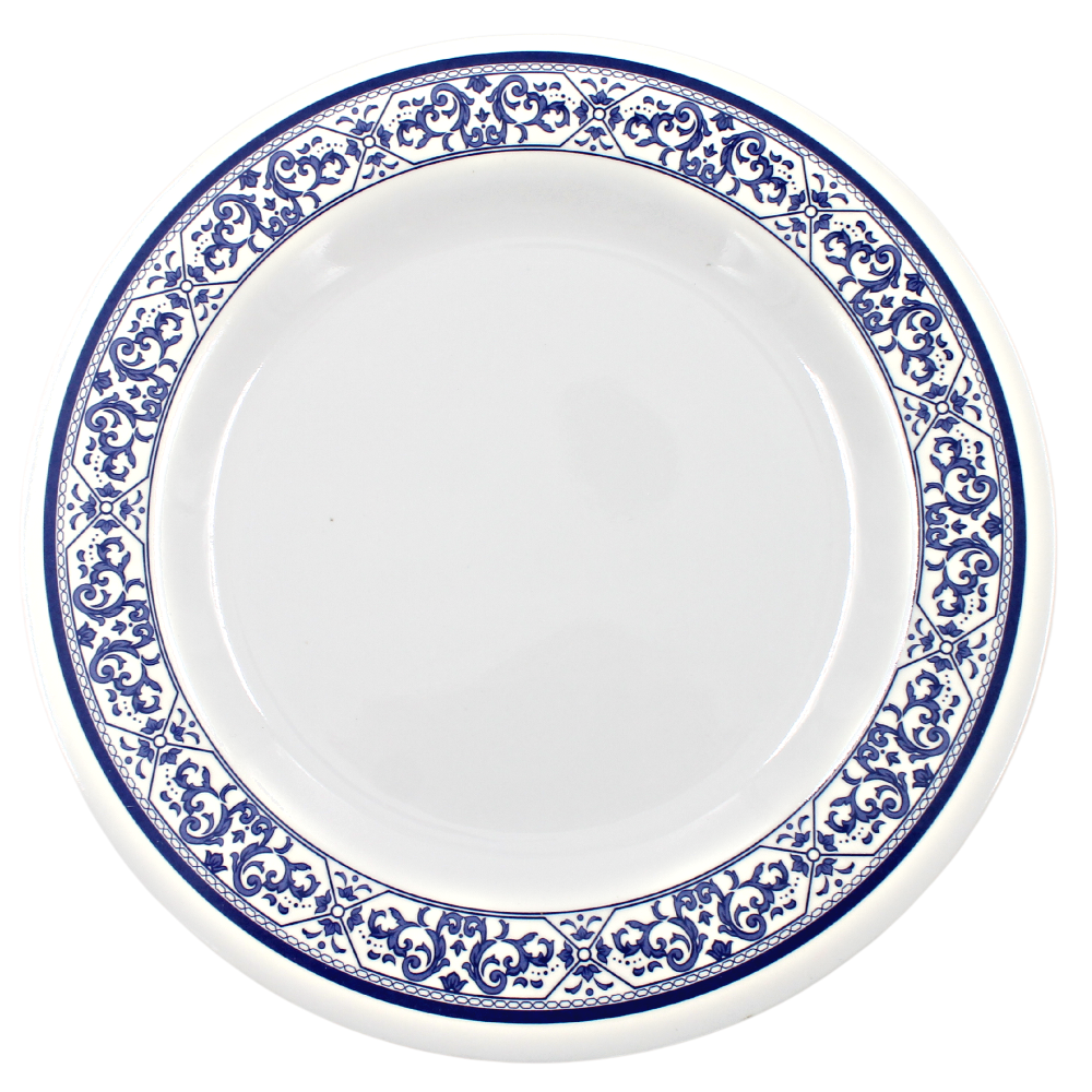 Plato extendido 9&quot; 22.5 cm melamina talavera azul