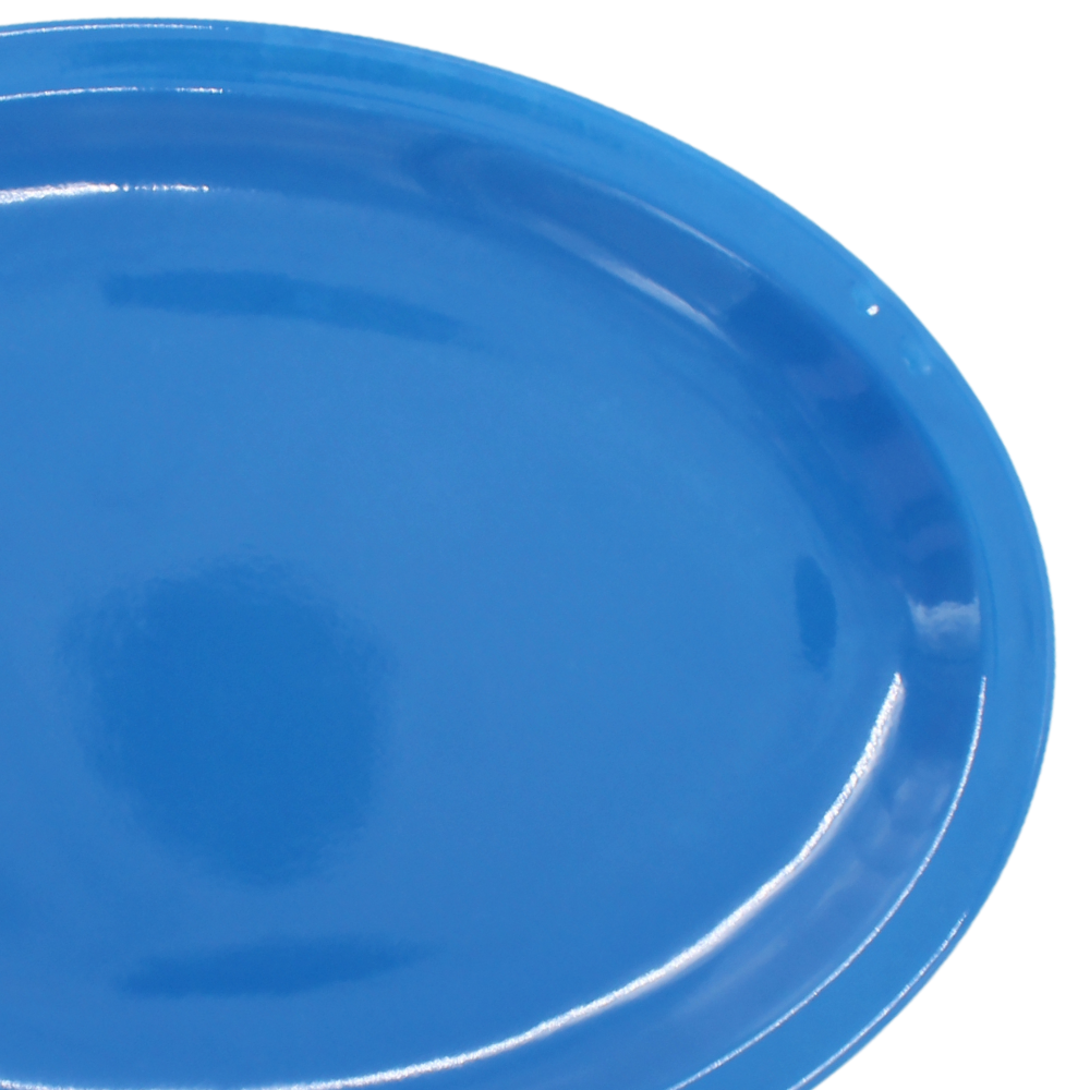 Plato oval 11.5&quot; 29 cm melamina azul