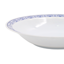 Plato oval 8&quot; 20 cm melamina talavera azul