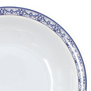 Plato oval 8&quot; 20 cm melamina talavera azul