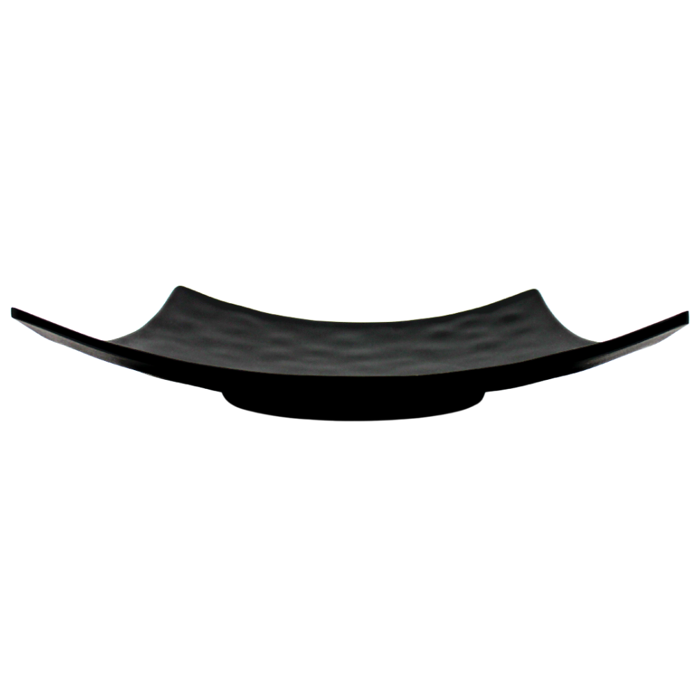 Plato cuadrado 15 cm melamina negra Jet Black