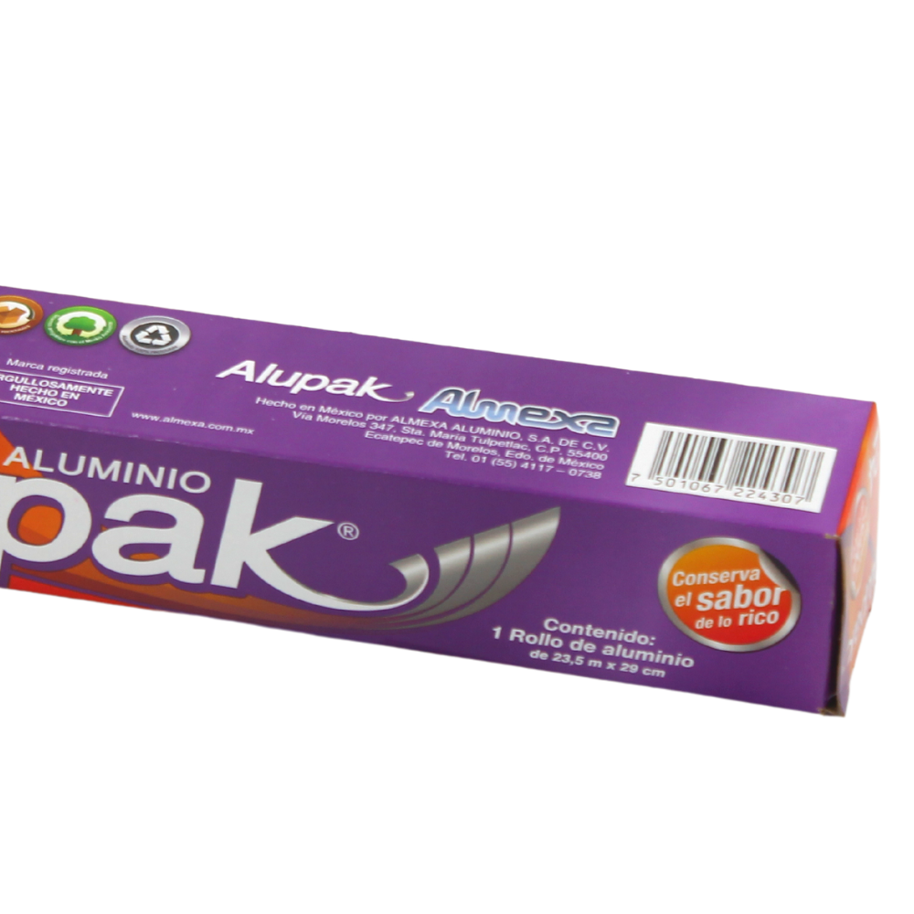 Rollo de papel aluminio Alupak 23.5 m