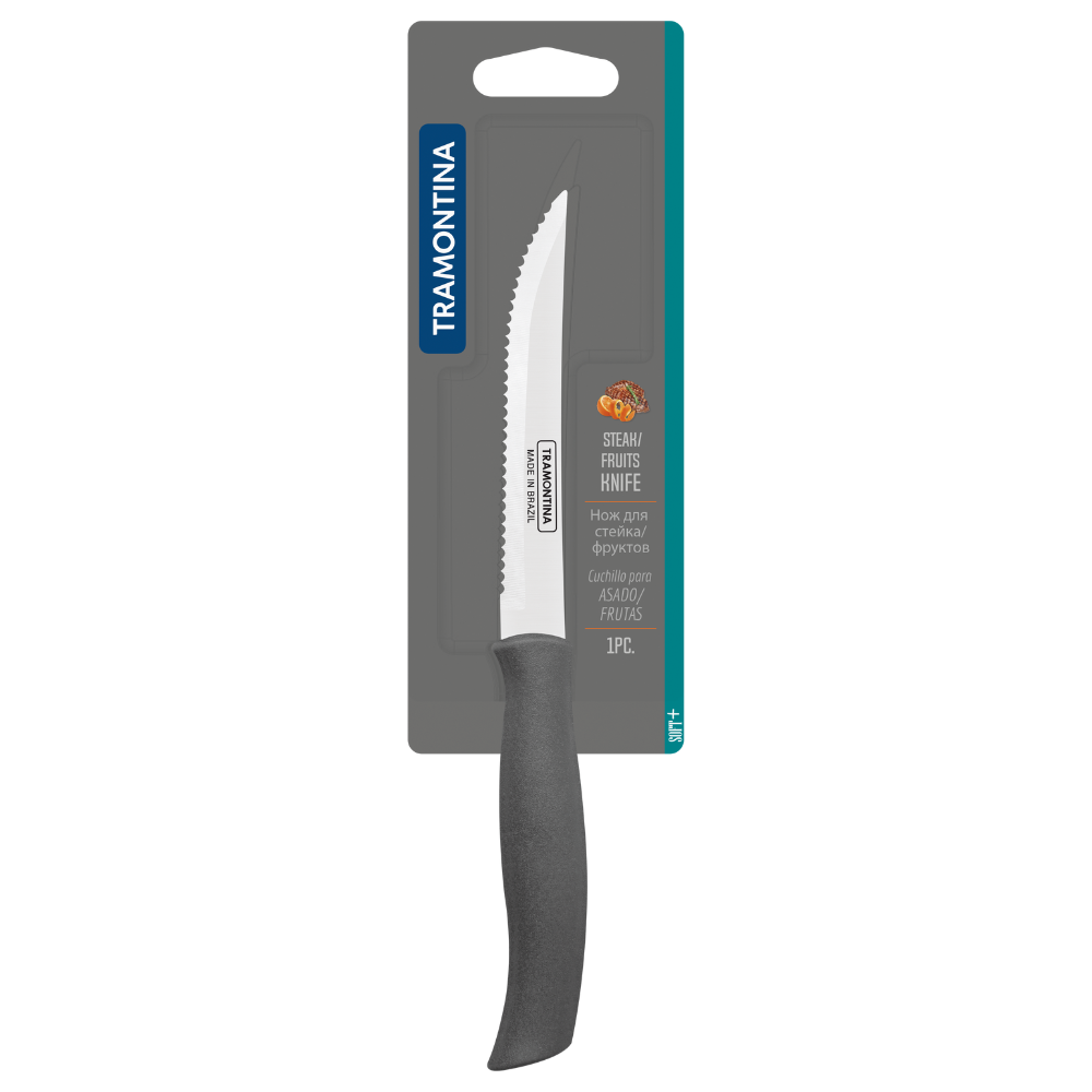 Cuchillo barbacoa y fruta 5&quot; Acero Inoxidable Tramontina Soft Plus