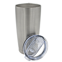 Vaso térmico 20 onzas 590 ml acero inoxidable gris Travessa