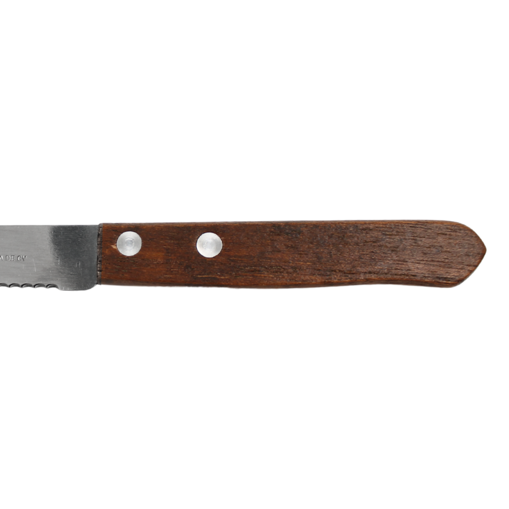 Cuchillo de sierra con mango de madera