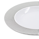 Plato sopero 10.5&quot; 26 cm melamina Premium Elegantza Gris