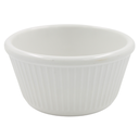 Ramekin blanco rayado 4 onzas melamina blanca