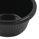 Ramekin negro rayado 2 onzas melamina negra