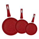 Juego de 3 Sartenes Rojo Hot Spot @