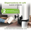 Cafetera urna de acero inoxidable con 2 dispensadores para 50 tazas Avera @