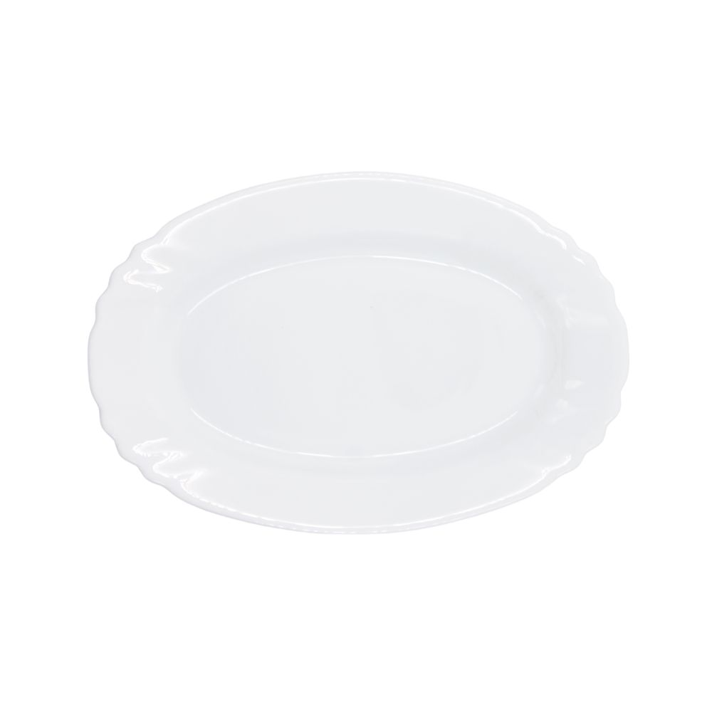 Plato oval de vidrio 22 cm Bormioli (BAJA)