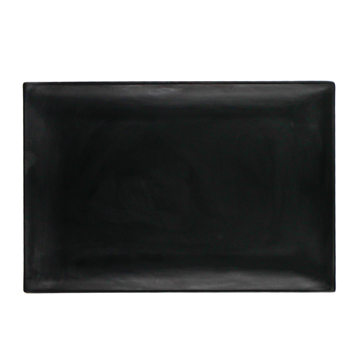 Bandeja rectangular 28 x19 cm melamina negra mate