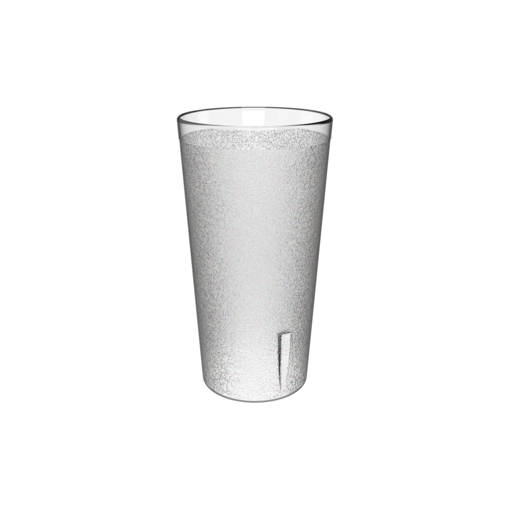 Vaso refresquero 20 onzas 600 ml de Policarbonato natural texturizado @