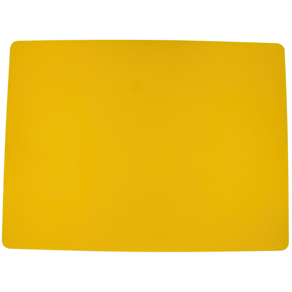 Tabla para picar de plástico amarillo 45x60x1.27 cm / 18&quot;x24&quot;x1/2&quot;@