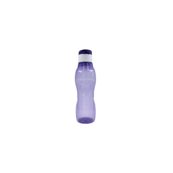 Botella 1 litro translucido gris y morado