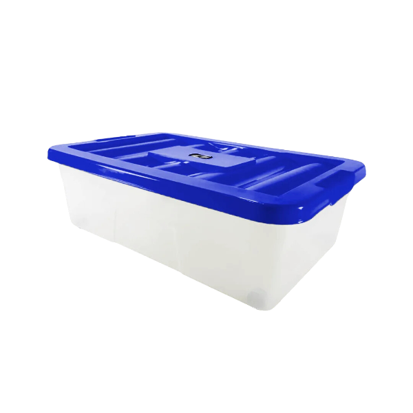 Caja Erick c/ruedas y tapa azul