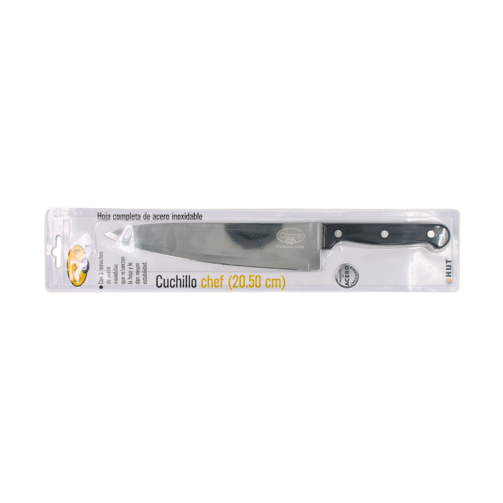 Cuchillo chef 8&quot; acero