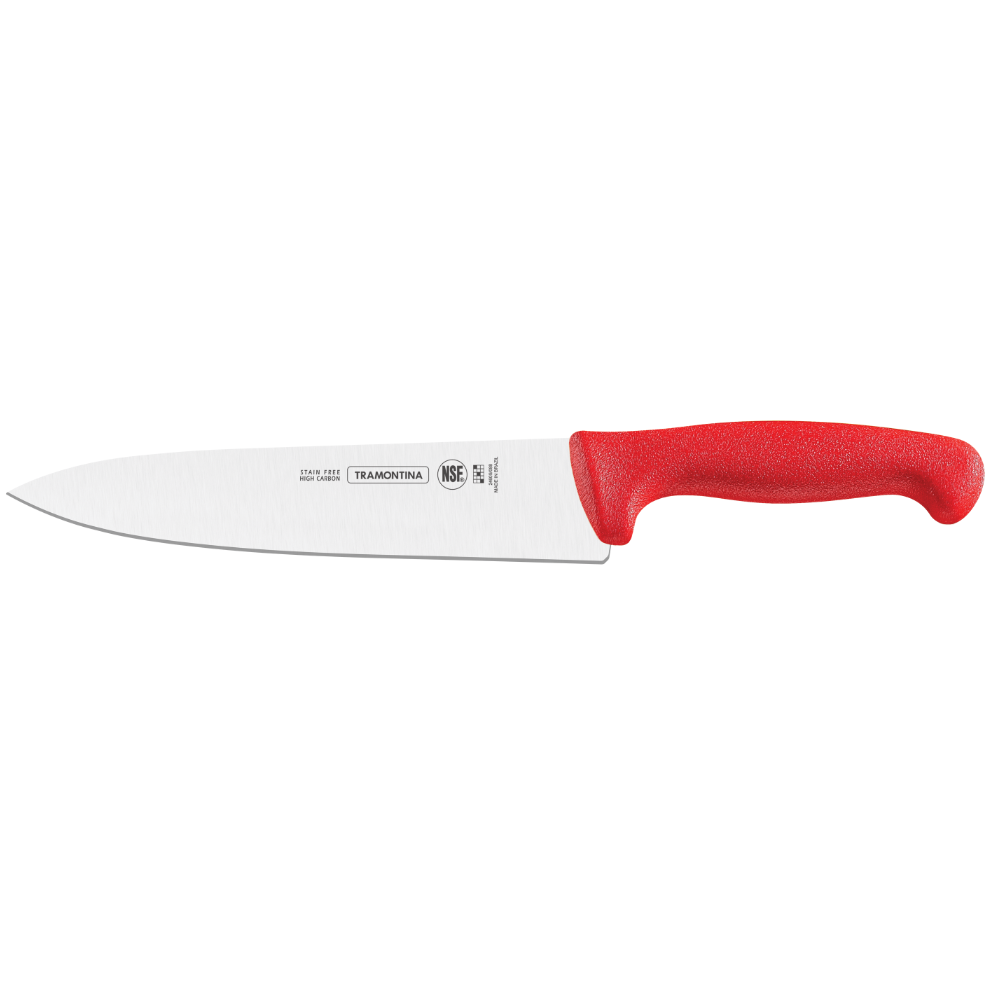 Cuchillo profesional para Chef 10 pulgadas rojo Tramontina