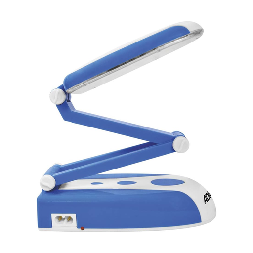 Lámpara de escritorio con brazo flexible azul Adir
