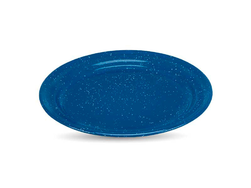 Plato Plano de peltre 32 Cm Azul Real Nevado(BAJA)