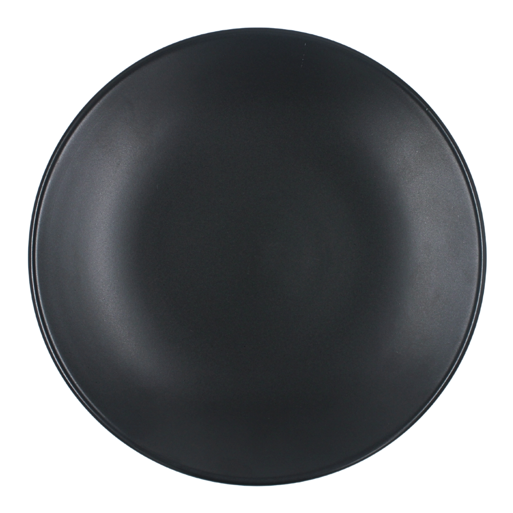 Plato trinche 27 cm sin relieve negro mate Chena Anfora Especial