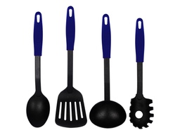 [1514047] Set De 4 Utensilios Valery Nylon Mango Azul (10)