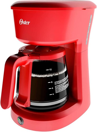 Cafetera Oster 12 tazas roja