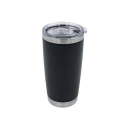 [1359856] Vaso térmico 20 onzas 590 ml acero inoxidable negro Travessa