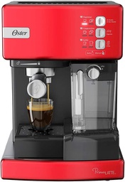 [1486244] Cafetera automática de espresso roja Prima Latte Oster