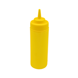 [1612014] Bote  recipiente para aderezo amarillo 12 oz@